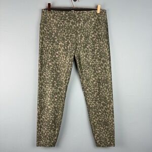 Good American Womens 5 Green Leopard High Waisted Performance Leggings GP0506